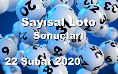 Sayısal Loto detay bilgiler 22/02/2020