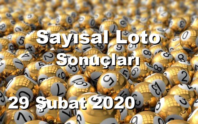 Sayısal Loto detay bilgiler 29/02/2020