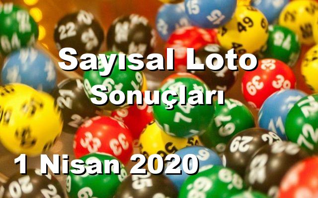 Sayısal Loto detay bilgiler 01/04/2020