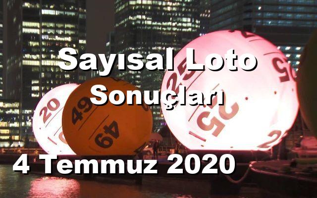 Sayısal Loto detay bilgiler 04/07/2020