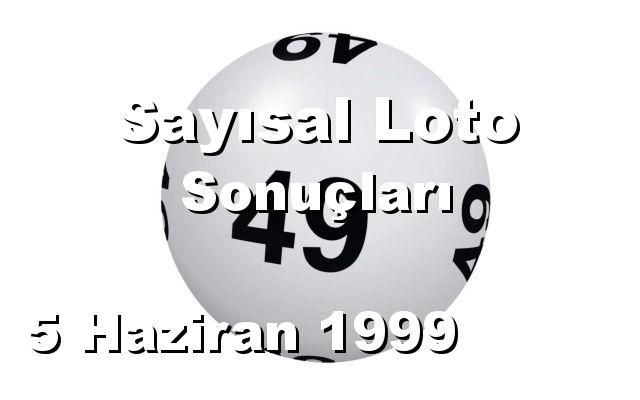 Sayısal Loto detay bilgiler 05/06/1999