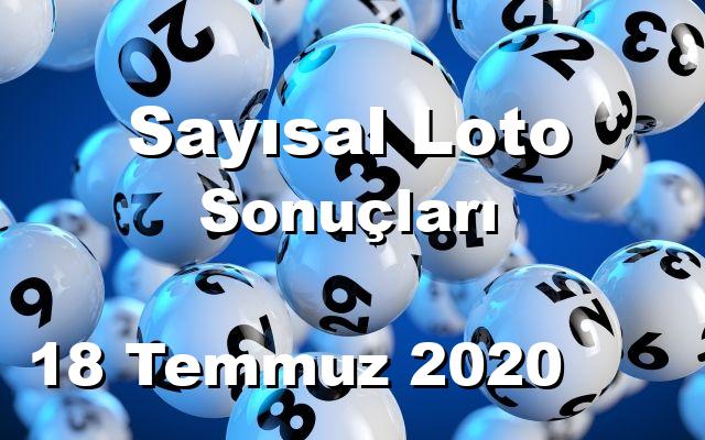 Sayısal Loto detay bilgiler 18/07/2020