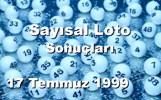 Sayısal Loto detay bilgiler 17/07/1999