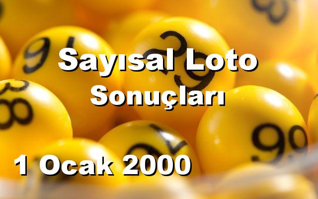 Sayısal Loto detay bilgiler 01/01/2000