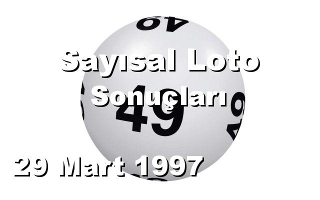 Sayısal Loto detay bilgiler 29/03/1997