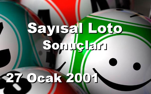 Sayısal Loto detay bilgiler 27/01/2001