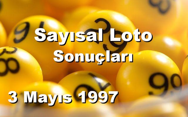 Sayısal Loto detay bilgiler 03/05/1997