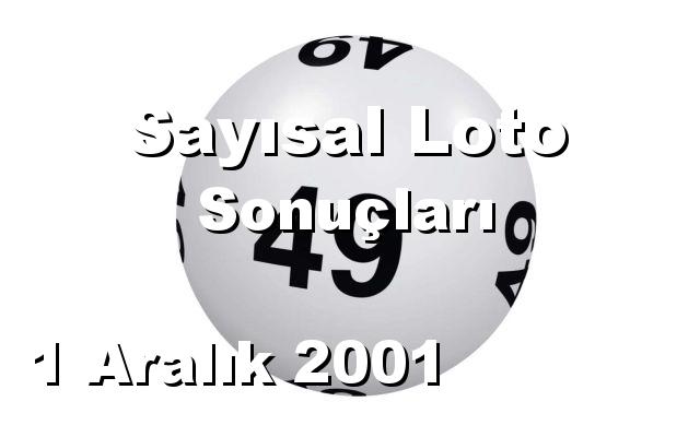 Sayısal Loto detay bilgiler 01/12/2001