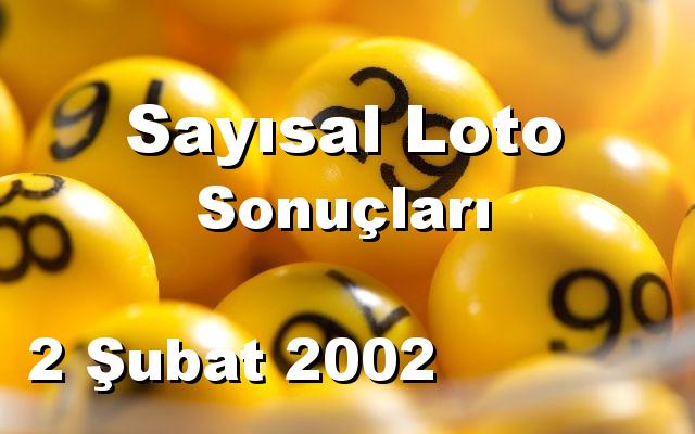 Sayısal Loto detay bilgiler 02/02/2002