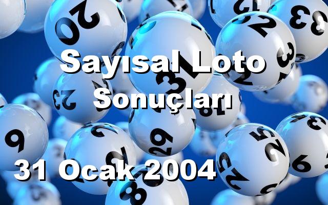 Sayısal Loto detay bilgiler 31/01/2004