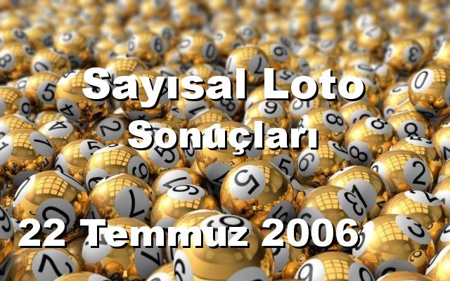 Sayısal Loto detay bilgiler 22/07/2006