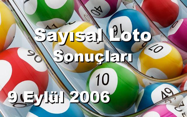 Sayısal Loto detay bilgiler 09/09/2006