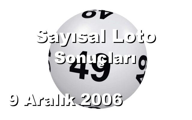 Sayısal Loto detay bilgiler 09/12/2006