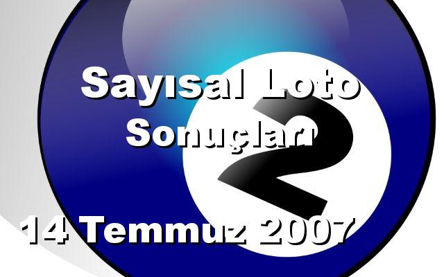 Sayısal Loto detay bilgiler 14/07/2007