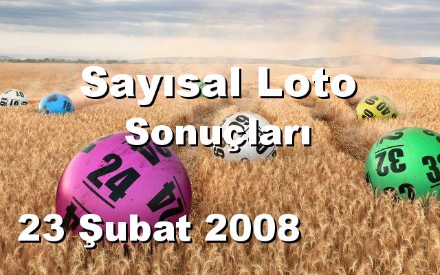 Sayısal Loto detay bilgiler 23/02/2008