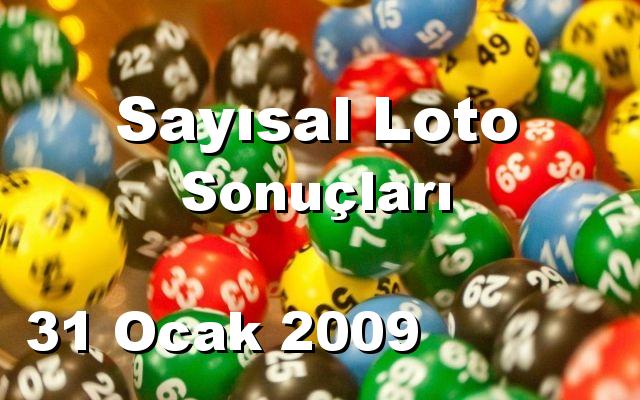 Sayısal Loto detay bilgiler 31/01/2009