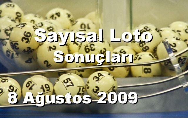 Sayısal Loto detay bilgiler 08/08/2009