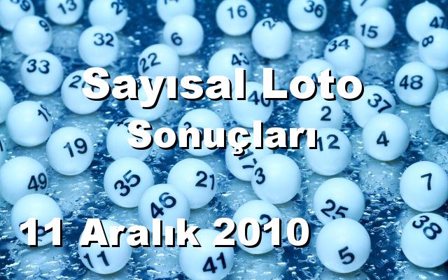 Sayısal Loto detay bilgiler 11/12/2010