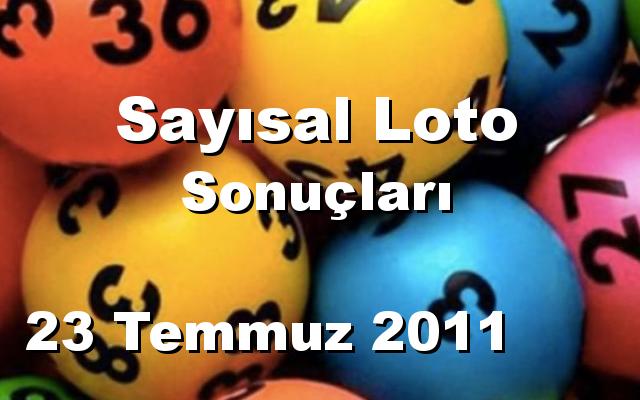 Sayısal Loto detay bilgiler 23/07/2011