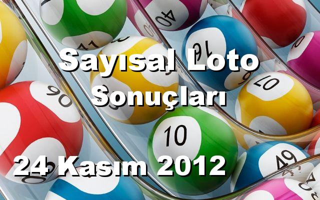 Sayısal Loto detay bilgiler 24/11/2012