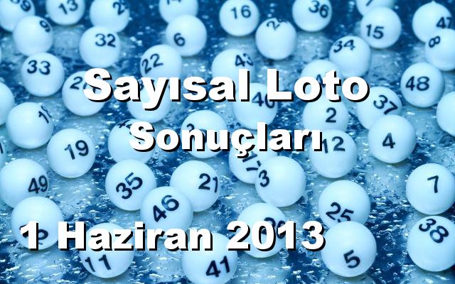 Sayısal Loto detay bilgiler 01/06/2013