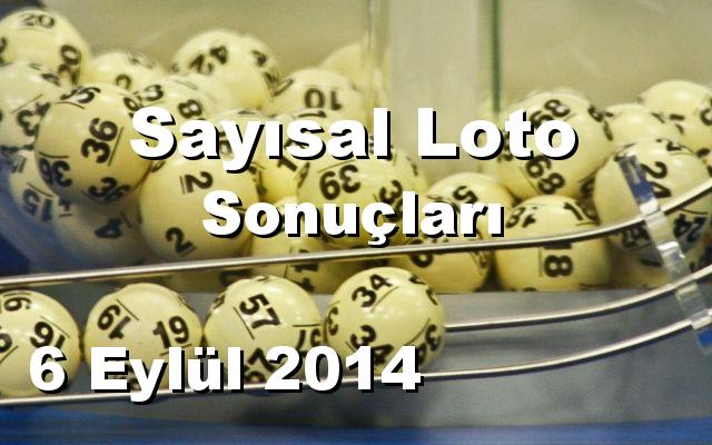 Sayısal Loto detay bilgiler 06/09/2014