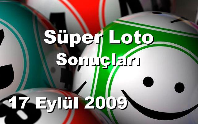 Süper Loto detay bilgiler 17/09/2009