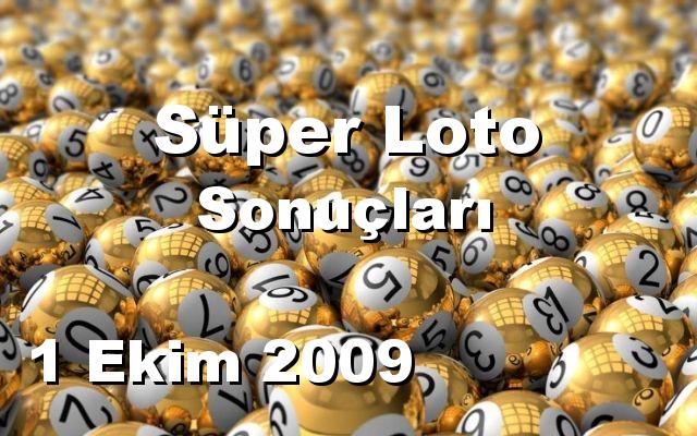 Süper Loto detay bilgiler 01/10/2009