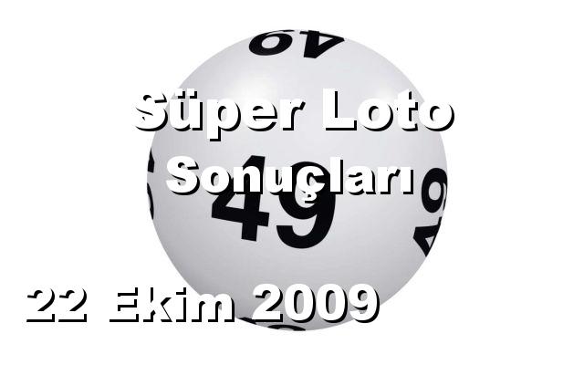 Süper Loto detay bilgiler 22/10/2009