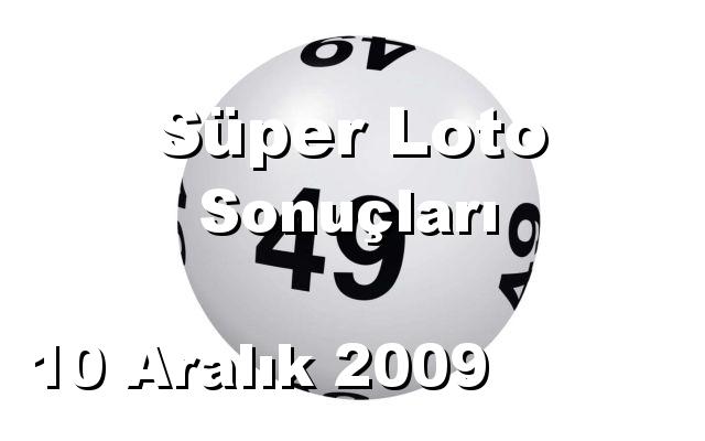 Süper Loto detay bilgiler 10/12/2009