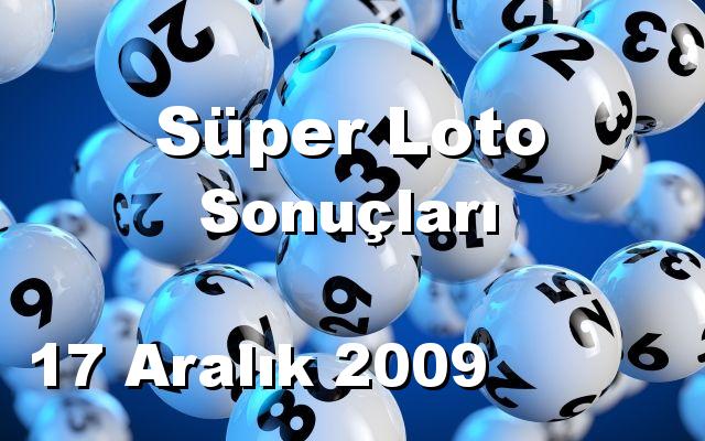 Süper Loto detay bilgiler 17/12/2009