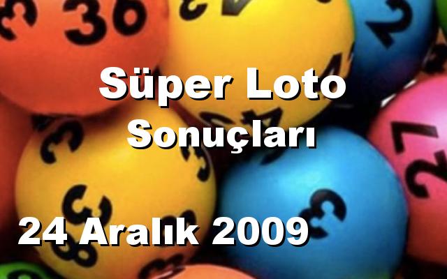 Süper Loto detay bilgiler 24/12/2009