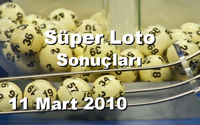 Süper Loto detay bilgiler 11/03/2010