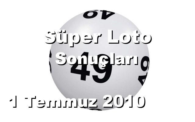 Süper Loto detay bilgiler 01/07/2010