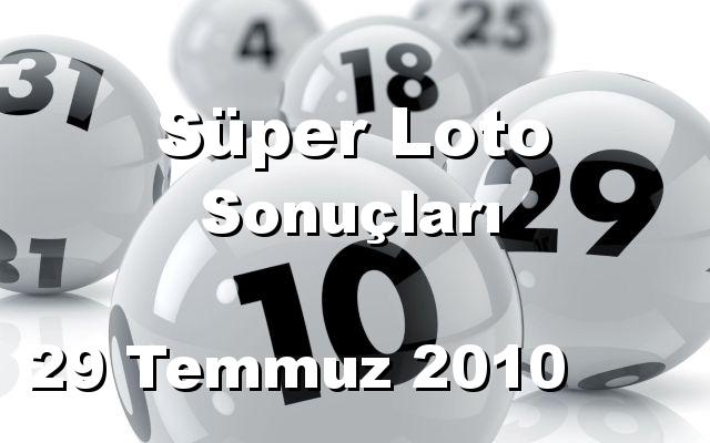 Süper Loto detay bilgiler 29/07/2010