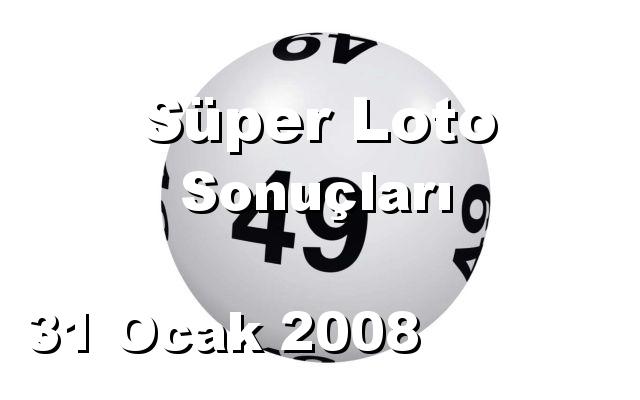 Süper Loto detay bilgiler 31/01/2008