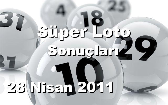 Süper Loto detay bilgiler 28/04/2011