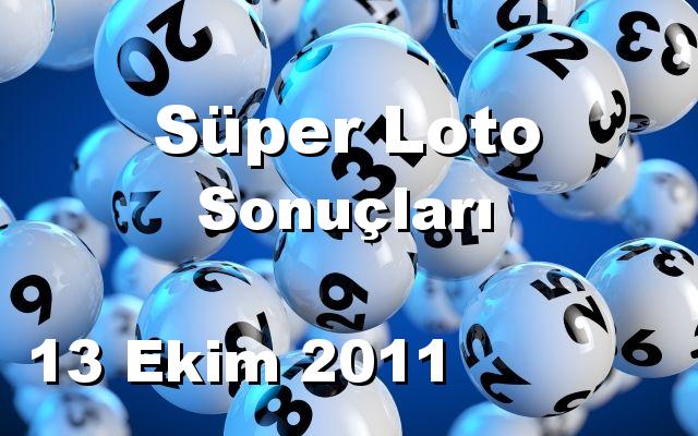 Süper Loto detay bilgiler 13/10/2011