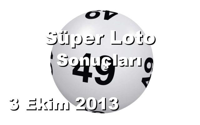 Süper Loto detay bilgiler 03/10/2013