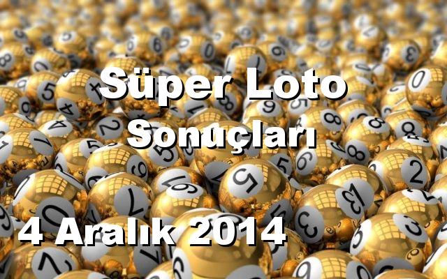 Süper Loto detay bilgiler 04/12/2014