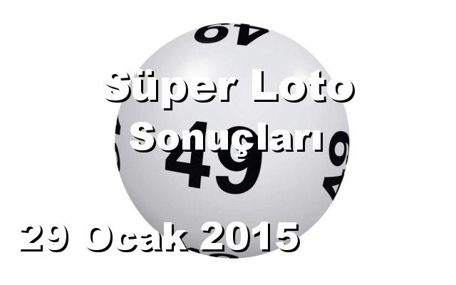 Süper Loto detay bilgiler 29/01/2015