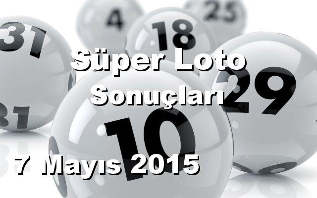 Süper Loto detay bilgiler 07/05/2015