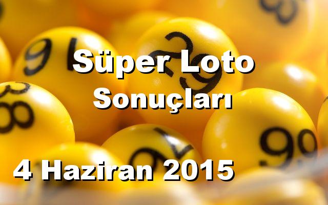 Süper Loto detay bilgiler 04/06/2015