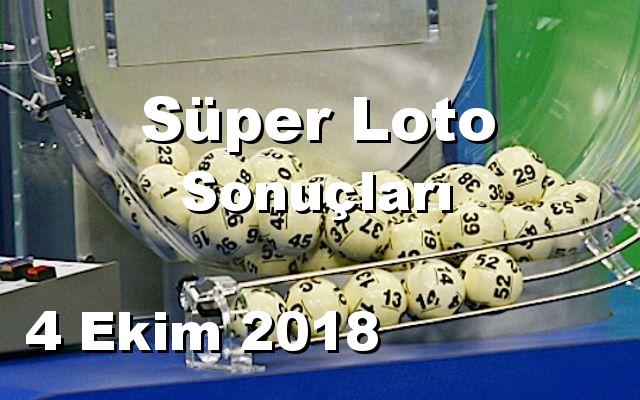 Süper Loto detay bilgiler 04/10/2018