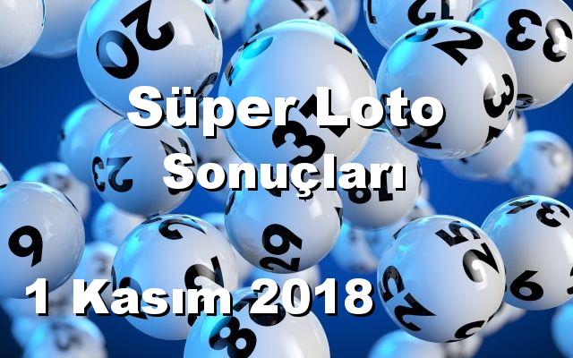 Süper Loto detay bilgiler 01/11/2018