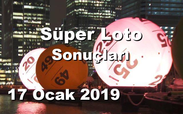 Süper Loto detay bilgiler 17/01/2019