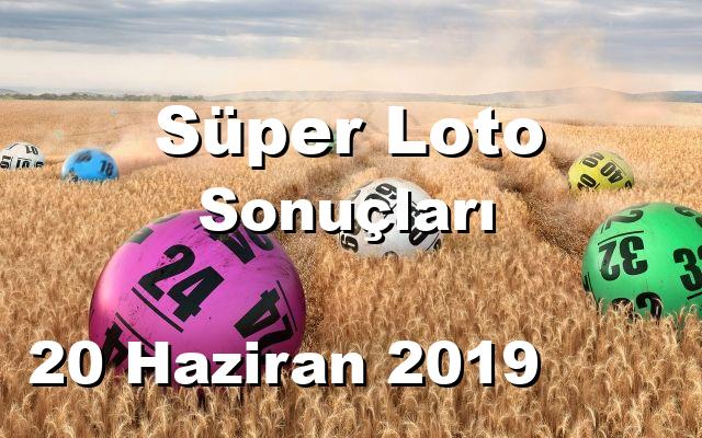 Süper Loto detay bilgiler 20/06/2019