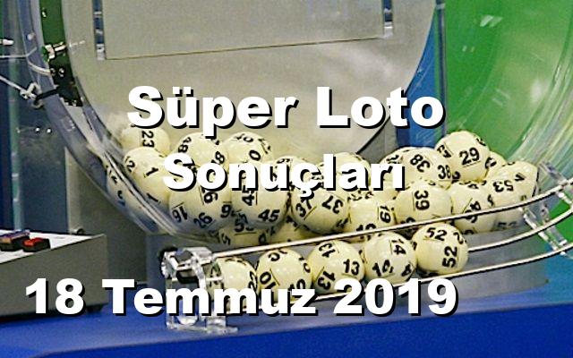 Süper Loto detay bilgiler 18/07/2019