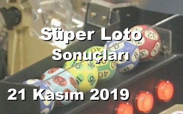 Süper Loto detay bilgiler 21/11/2019