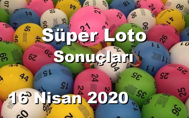 Süper Loto detay bilgiler 16/04/2020